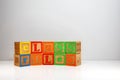 Stylized shot of Ã¢â¬ÅClass RulesÃ¢â¬Â spelled out with ABC blocks Royalty Free Stock Photo